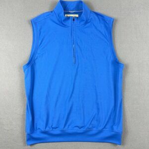 Donald‎ Ross Vest Mens Large Blue Sleeveless Preppy Golf Performance Stretch